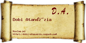 Dobi Atanázia névjegykártya